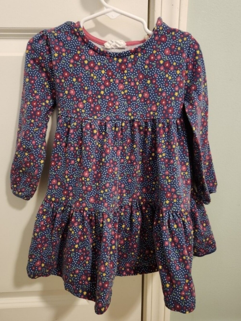 Kite 2 Years Or 2t Floral Long Sleeve Tiered Dress - Similar To Mini Boden
